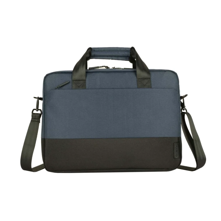 ECLIPS 14.1" Laptop Shoulder Bag – Blue with Black Accents, Slim & Lightweight, Business Travel Design