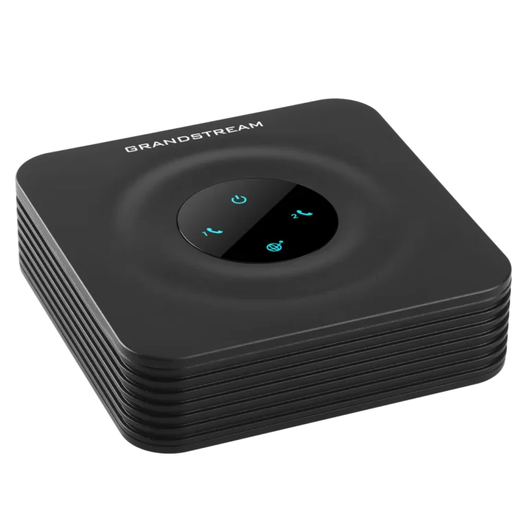 Grandstream HT802 ATA – 2 FXS Ports, SIP VoIP Adapter, Gigabit Ethernet, T.38 Fax, Analog to IP Converter