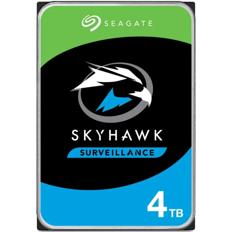 Seagate SkyHawk 4TB Surveillance HDD – 3.5" SATA 6Gb/s, 5900 RPM, 256MB Cache, 180TB/yr Workload, CMR, ImagePerfec