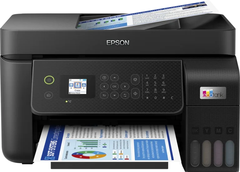 Epson EcoTank L5290 A4 All-in-One Ink Tank Printer - Print, Scan, Copy & Fax - Wi-Fi, Wireless Connectivity, Auto Document Feeder, Ultra-Low Cost Cartridge-Free System with High Page Yield (Color)