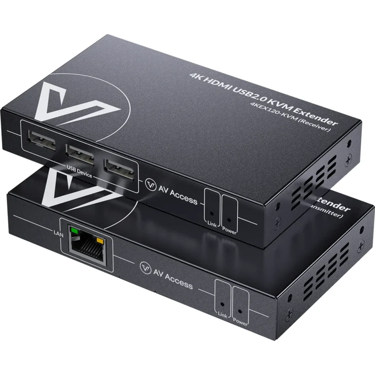 AV Access 4KEX120-KVM 4K HDMI KVM Extender over Cat 5e/6, USB 2.0, 120m