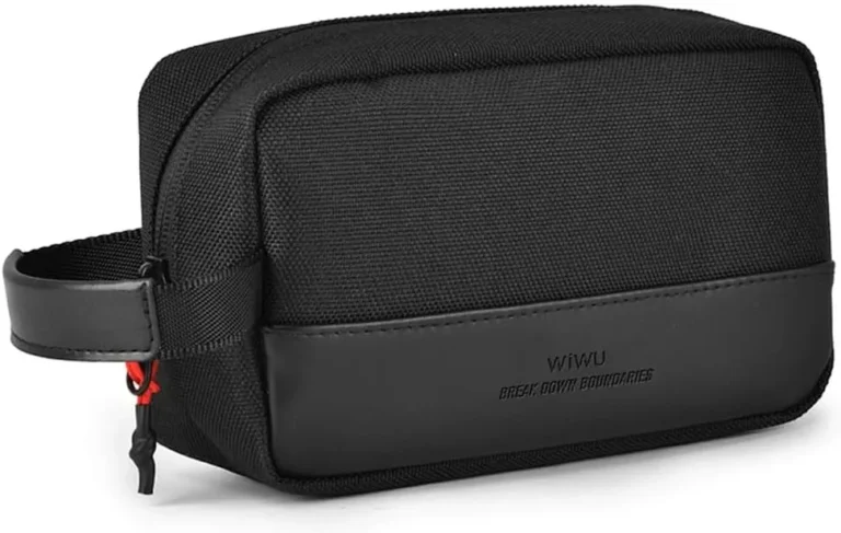 WiWU Essen Compact Travel Organizer Pouch, Portable Multi-Compartment Accessory Bag for Cables, Chargers & Gadgets
