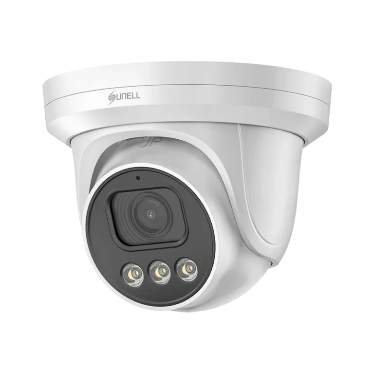 Sunell 5MP Full Color Turret IP Camera 2.8mm, STARVIS, PoE, AI Detection, Audio & Alarm I/O, SD Slot, IP67, 30m Light
