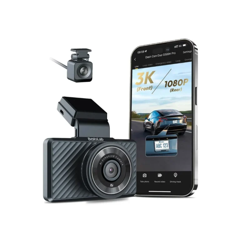 Botslab G500H Pro 2-Channel Dash Cam — 2K Front + 1080p Rear
