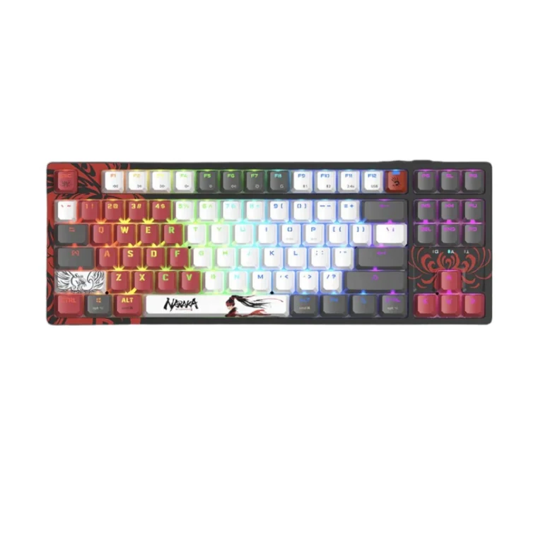Bloody Keyboard WS87 Naraka mechanical black/red USB for gamer LED
