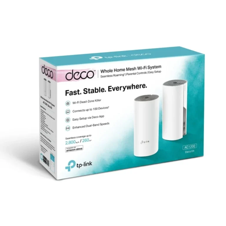 TP-Link Deco E4 AC1200 Whole Home Mesh Wi-Fi 5 System 2-Pack