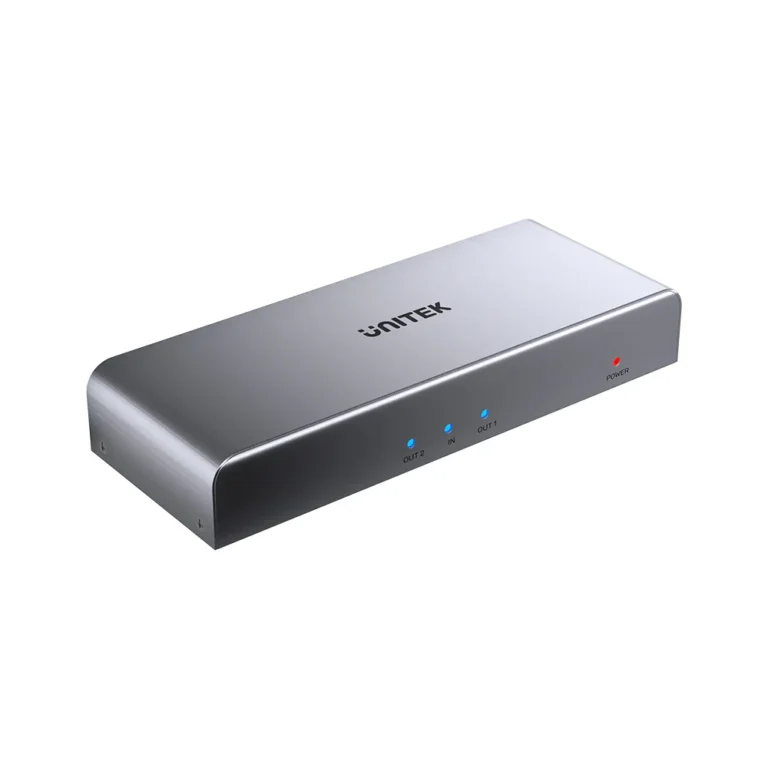 Unitek 4K HDMI Splitter 1 In 2 Out – HDMI 1.4 - Supports 4K@30Hz - HDCP 1.4a - 3D - Dual Display Output - Plug & Play