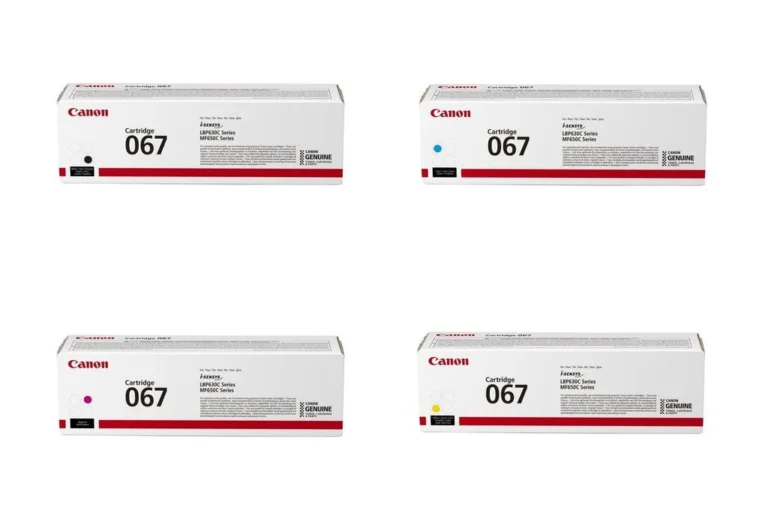 Canon 067 Original Toner Cartridge Set (Black, Cyan, Magenta, Yellow) – Complete 4-Color Pack – Sold as a Full Set of Four