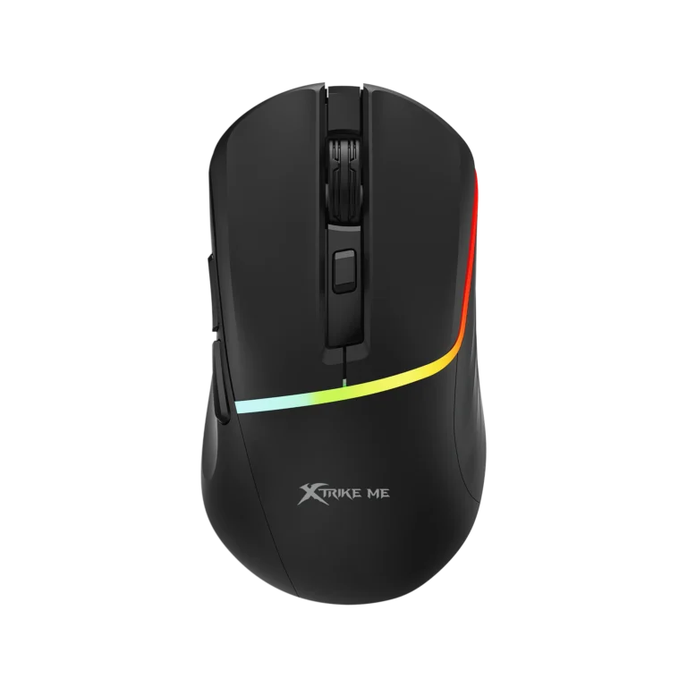 XTRIKE ME GM-322 Gaming Mouse Wired USB – 7200DPI Optical Mouse / 7 Buttons / 1000Hz – Colorful RGB Backlit Optical Gaming Mice for PC Laptop Gamer (Black)