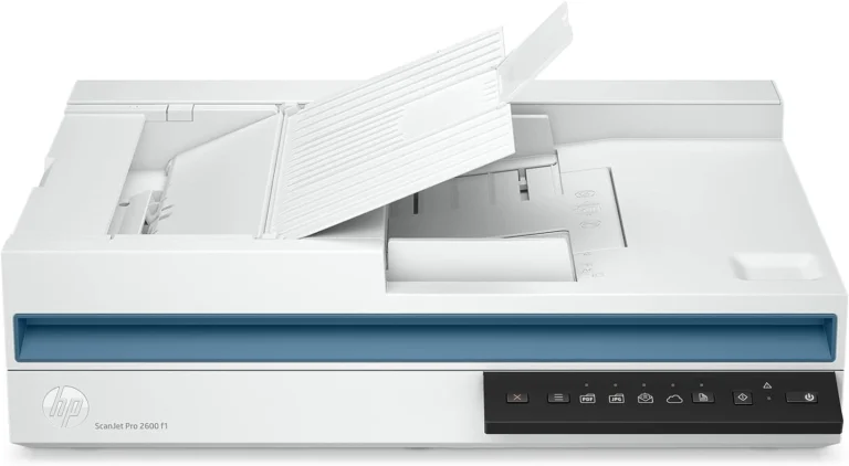HP ScanJet Pro 2600 f1 A4 Duplex Document & Flatbed Scanner – Up to 25 ppm, 600 dpi ADF & 1200 dpi Flatbed, 60-Sheet ADF