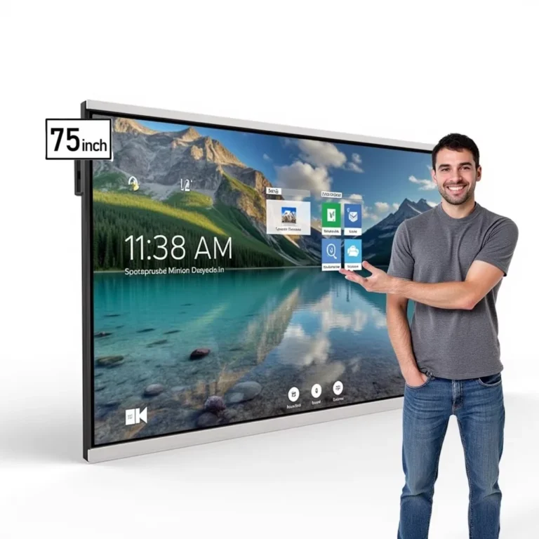 Luminex 75-Inch 4K UHD & AI Built-in Camera Smart Interactive Whiteboard, Android 13.0, RAM 8GB, Storage 128GB
