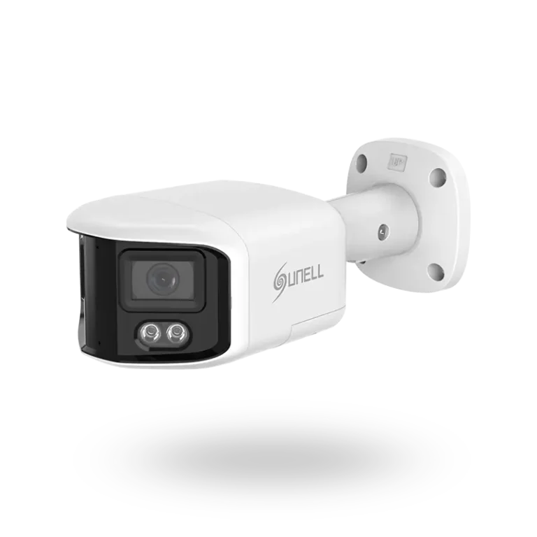 Sunell 8MP 180° Panoramic Bullet Network Camera with AI Detection & Smart Dual Illumination
