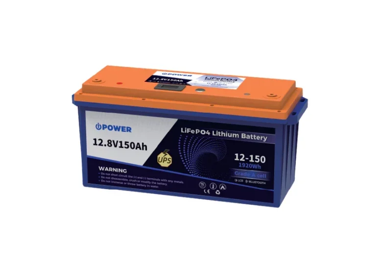 iPower UPS-BAT-IPL12150 LiFePO4 Battery – 12.8V 150Ah Deep Cycle Lithium Battery for UPS, Solar Systems & Backup Power – 6000–8000 Life Cycles