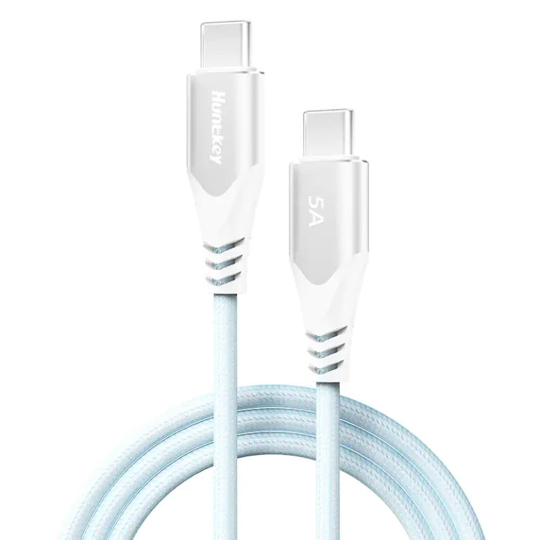 Huntkey USB‑C to USB‑C Cable – Wide Compatibility, Eco‑Friendly TPE, 10,000+ Bend Cycles 100W
