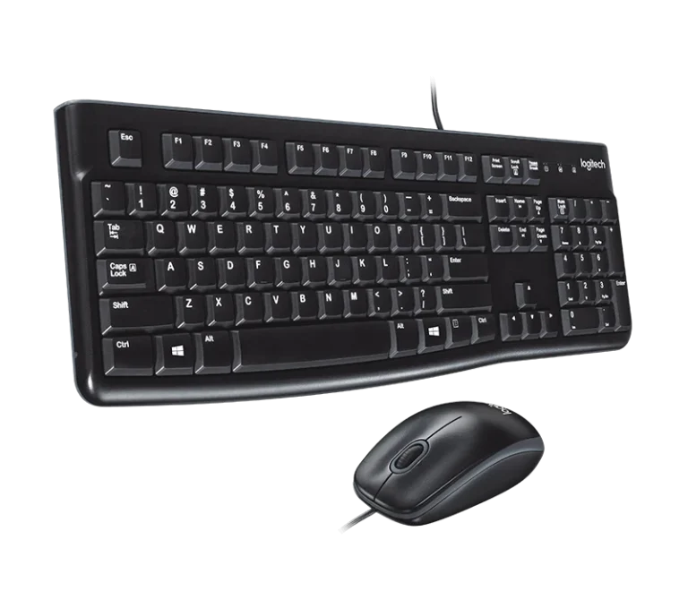 Logitech MK120 Wired Keyboard and Mouse Combo - Arabic