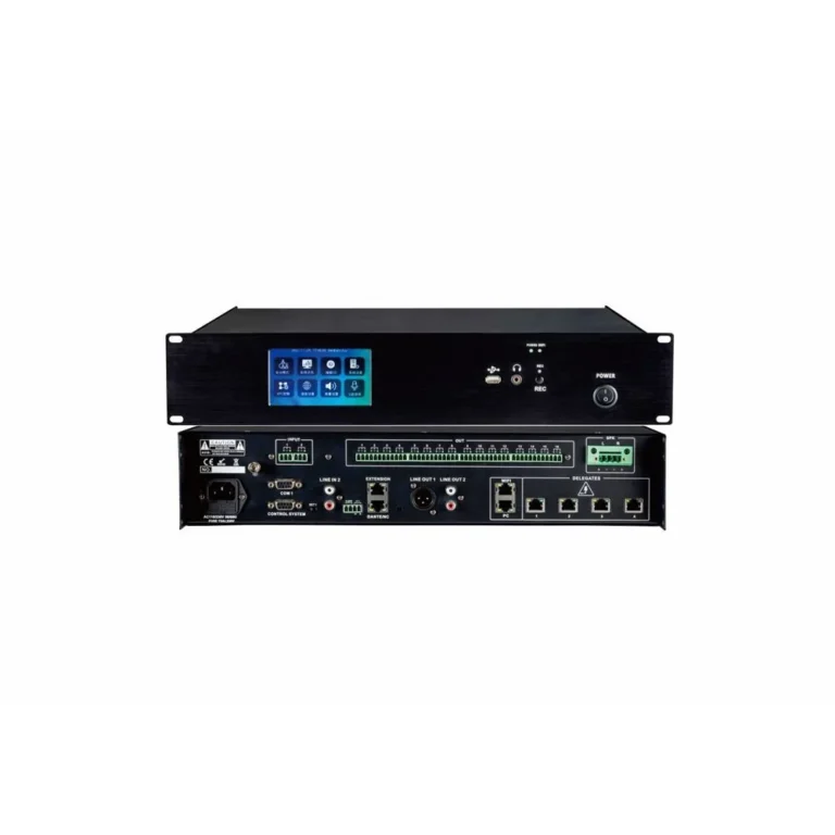 CMX 5G Wi-Fi Wireless Conference System Controller with 4.3" colorful touch screen,with 2 * 50W power amplifier output