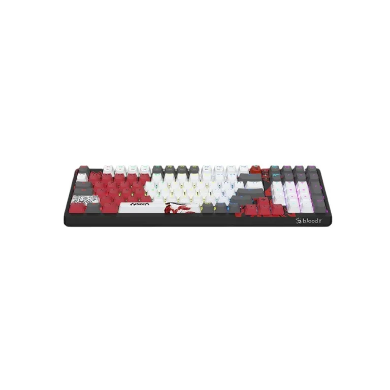 Bloody WS98 Naraka RGB Mechanical Gaming Keyboard — BLMS Red Plus, Hot-Swappable, 98-Key, RGB Backlit, 1ms Response