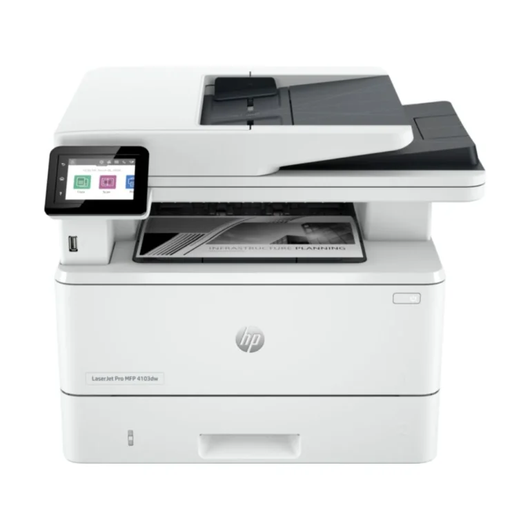 HP LaserJet Pro MFP 4103dw, All-in-One Printer, 40 PPM, 1200 DPI, Wi-Fi ( Black&White)