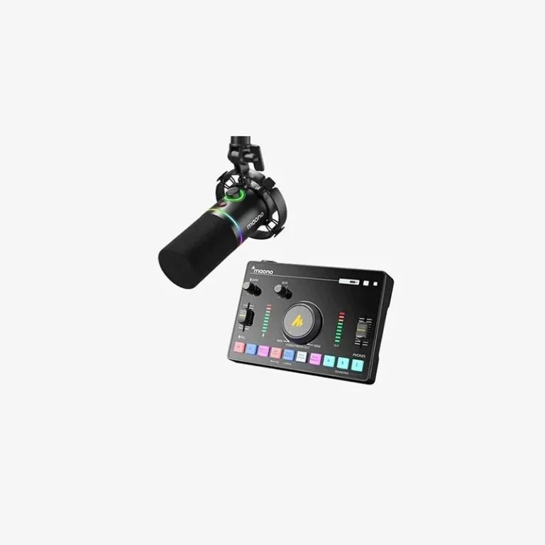 Maono Podcast Streaming Bundle with AMC2 NEO Audio Mixer & PD200X USB/XLR Dynamic Microphone