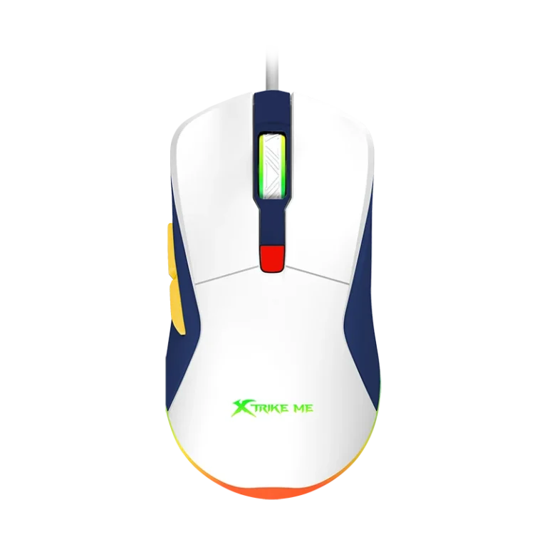 XTRIKE ME GM-227 Wired Gaming Mouse with 7 Color Backlit, Ergonomic Design, 6 Buttons, 4 Adjustable DPI Levels