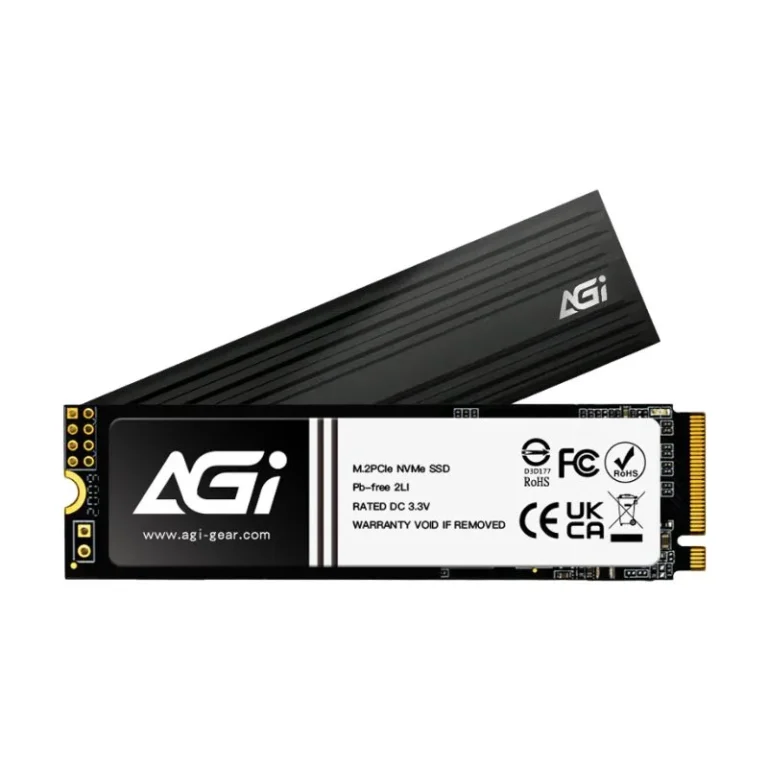 AGI AI828 1TB M.2 NVMe PCIe Gen4 SSD With Heatsink