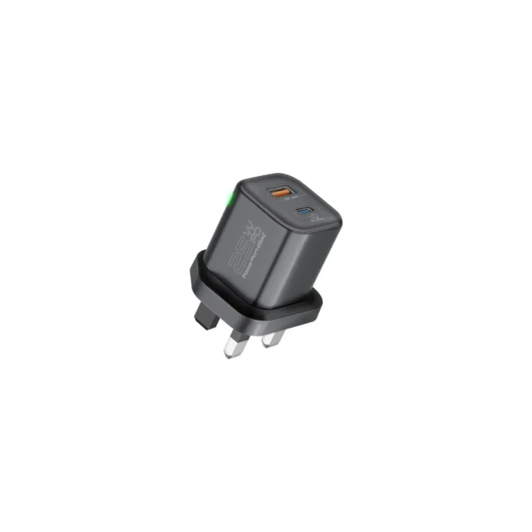 Promate PowerPort-25AC 25W USB-C Wall Charger - Black