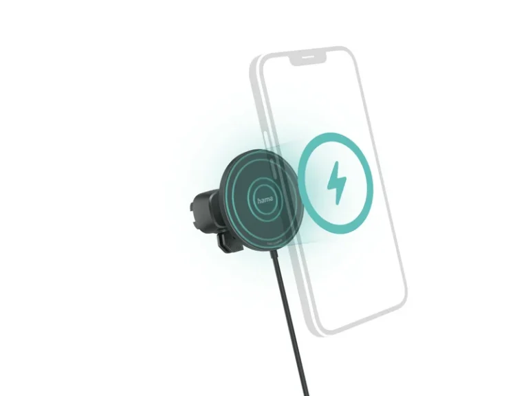 Hama “Car FC15” 15W Wireless Car Charger – Magnetic Mount for iPhone (Black)