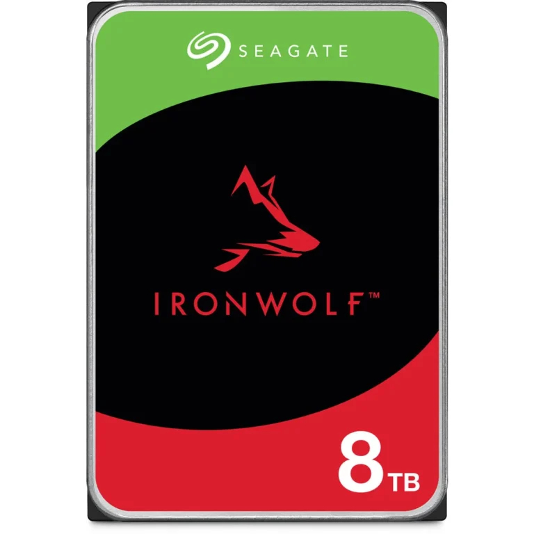 Seagate IronWolf 8TB NAS HDD – 3.5" SATA 6Gb/s, 7200 RPM, 256MB Cache, 180TB/yr Workload, CMR, RV Sensors