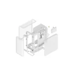 HYTE X50 TEMPERED GLASS SIDE PANAL MID TOWER CASE – SNOW WHIET - Image 4