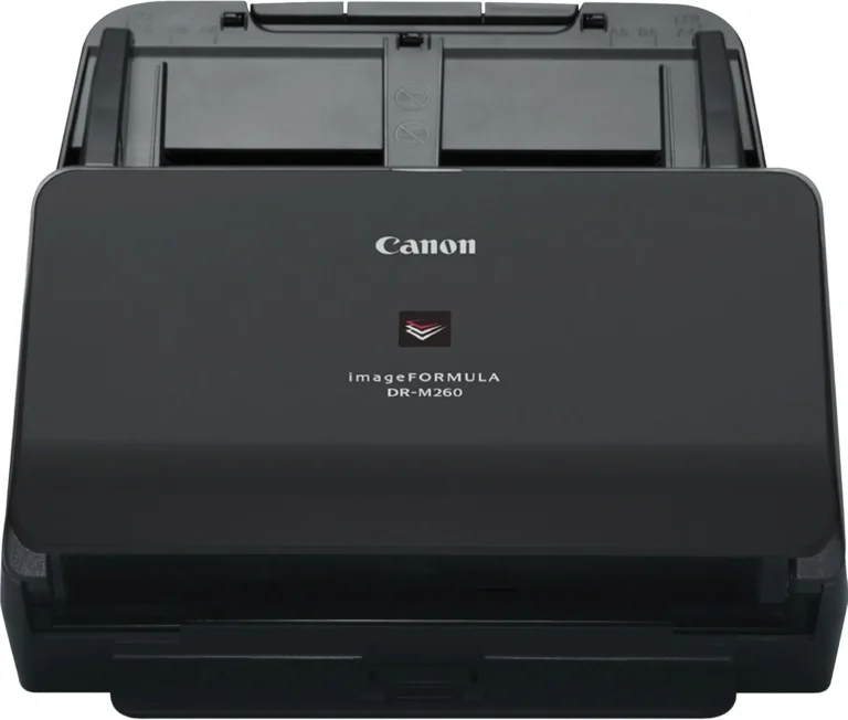 Canon imageFORMULA DR-M260 Desktop Sheet-Fed Scanner – 60 ppm Duplex, 600 dpi, USB 3.1, 90-sheet ADF, LCD Interface
