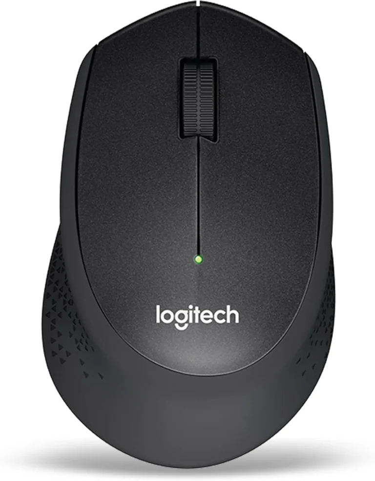 Logitech M330 Silent Plus Wireless Mouse , SilentTouch Quiet Clicks , Right-Hand Comfort Design , High-Precision Tracking , 10m Wireless Range , USB Receiver , 24-Month Battery Life , Black