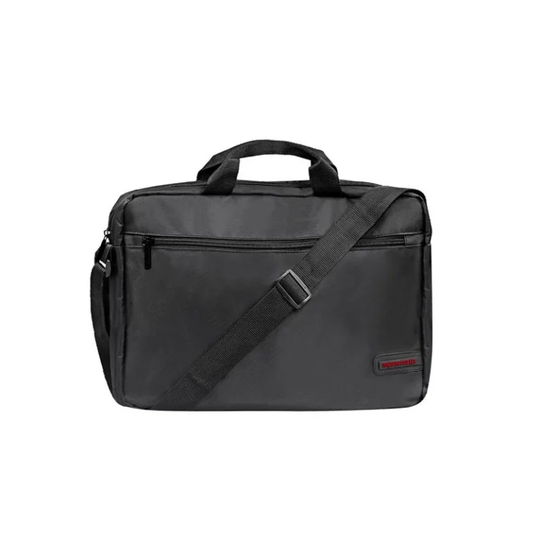 Promate Gear-MB Lightweight Messenger Bag for up to 15.6″ Laptops – Front Zipper Storage, Adjustable Strap