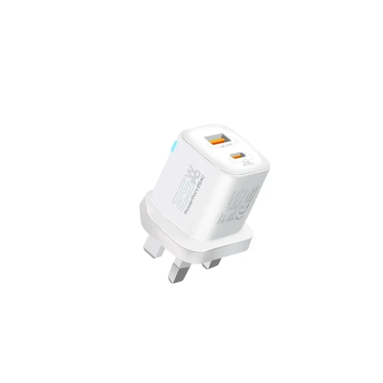 Promate PowerPort-25AC 25W USB-C Wall Charger - White
