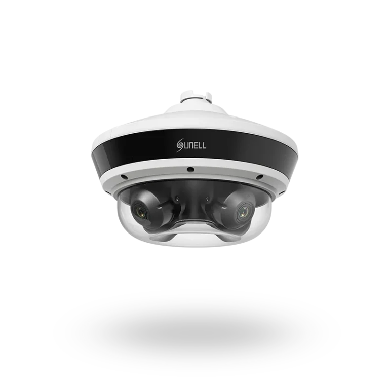 Sunell 4 × 5MP 4-Directional Multi-Sensor Network Camera with AI Detection & Motorized Lenses
