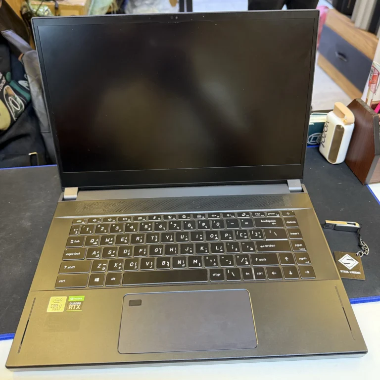 MSI GOBOOK CI7 10875H 8C ram 16 ssd 512 RTX 4000 8G 15.6 FHD IPS 144Hz مستعمل