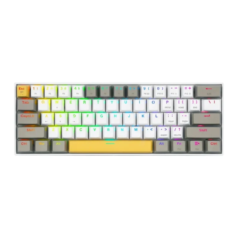 Redragon K530RGB-PRO Draconic – YellowWhiteGray Wireless Gaming Keyboard