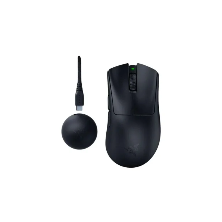Razer DeathAdder V4 Pro Wireless Gaming Mouse – Ultra-Lightweight 56 g, Focus Pro 45K Optical Sensor, Up to 150 h Battery, HyperSpeed Wireless Gen-2, 8000 Hz Polling, 6 Programmable Buttons