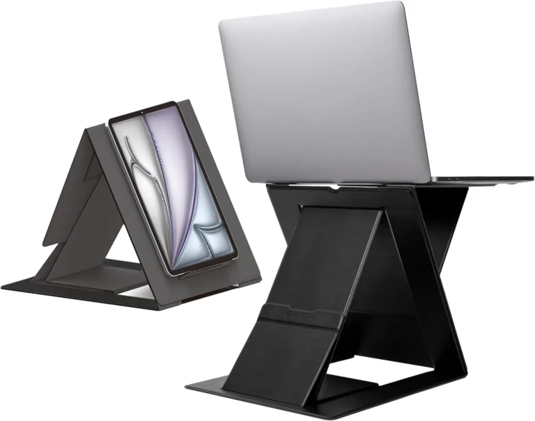 MOFT Folding Laptop Stand Lap Desk, Portable & Mini Computer Stand Laptop Desk for Travel and Home Office, Ergonomic Design with Adjustable Viewing Angles, Lightweight Computer Cooling Riser