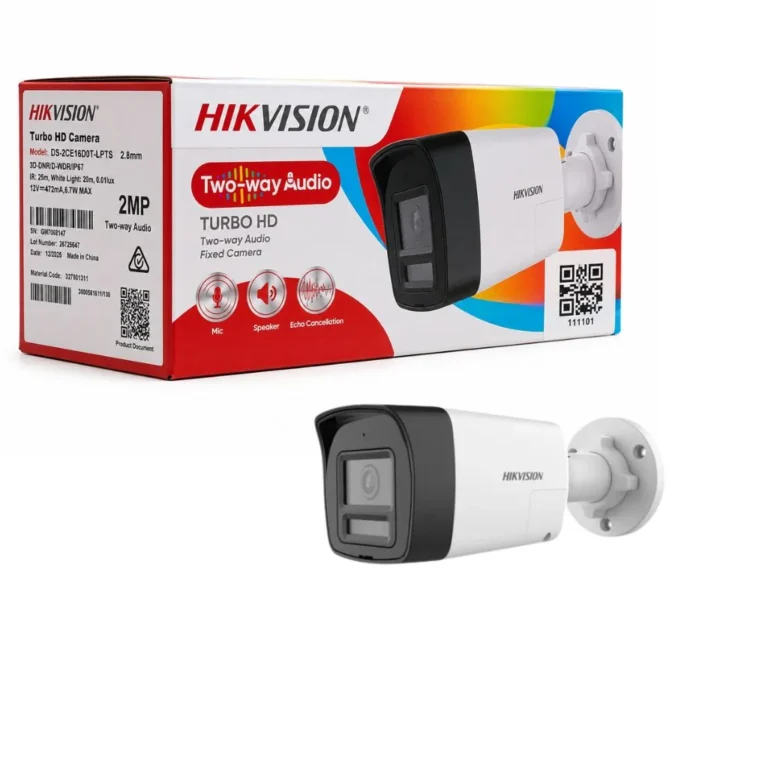 HIKVISION 2MP DS-2CE16D0T-LPXTS Two-Way Audio & Siren 2.8 mm Outdoor