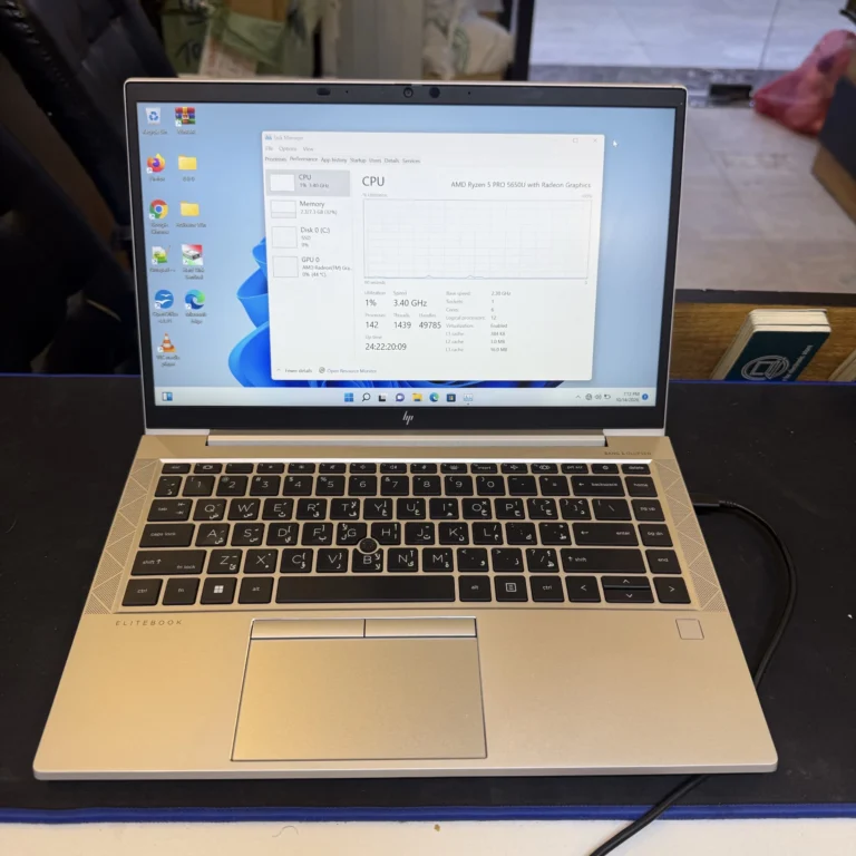 HP 845G8 AMD RYZEN PRO 5650u 6C ram 8 ssd 256 14 FHD مستعمل