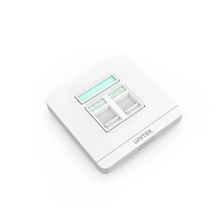 UNITEK Dual RJ45 Ethernet Wall Plate