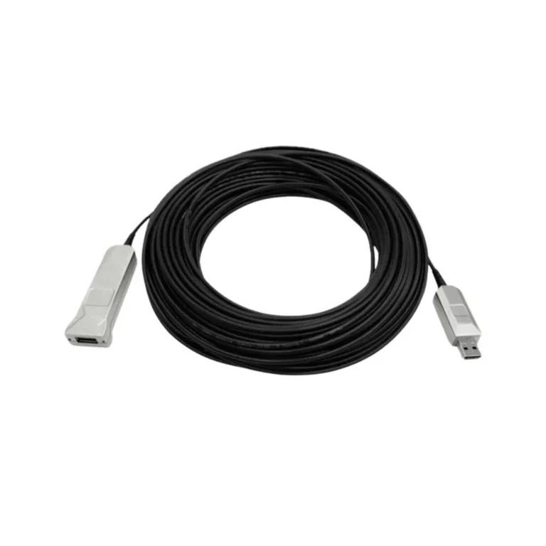 AVer 20m USB 3.1 Active Optical Extension Cable – Type-A Male to Female, Plug & Play, High-Speed 5Gbps
