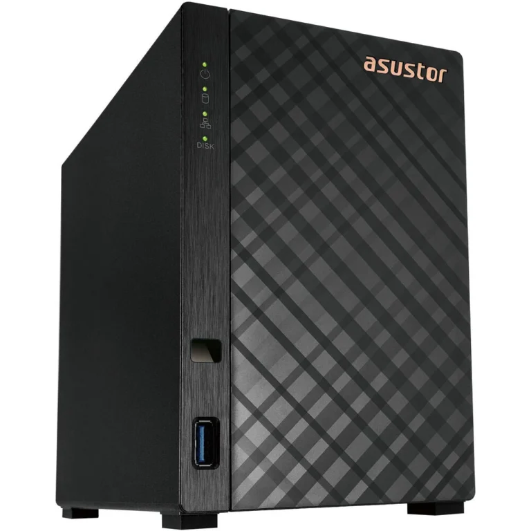 ASUSTOR Drivestor 2 AS1102T NAS – 2-Bay Diskless Storage, Realtek Quad-Core 1.4GHz, 1GB DDR4, 2.5GbE
