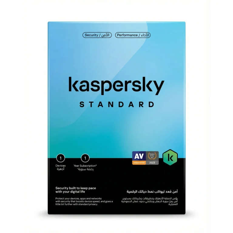 Kaspersky Standard Antivirus – 1 Device, 1 Year Subscription with Behavioral Shield