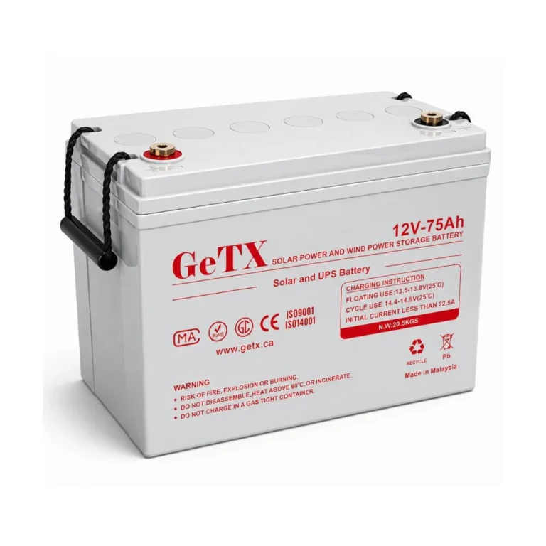 GeTX 12V 75Ah AGM UPS Battery