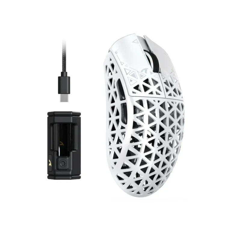 ATTACK SHARK R5 Ultra Carbon Fiber Wireless 8K Gaming Mouse - White