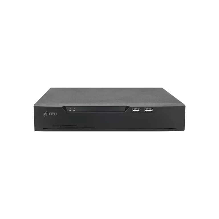 Sunell 4CH PoE NVR 4K, 4-Port PoE, AI Detection, 40Mbps, HDMI/VGA, 1HDD up to 12TB, Plug & Play Recorder