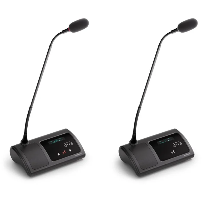 VISSONIC VIS-WDC-T Wireless Digital Conference Chairman Unit with Touchscreen, OLED Display, Rechargeable Battery & High-Fidelity Speaker