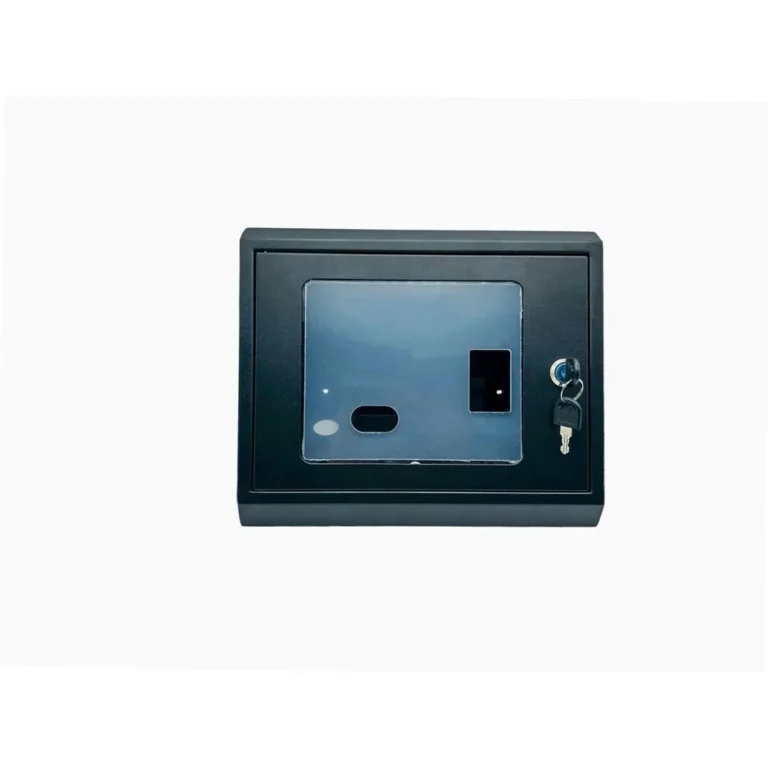 FingerTec Fingerprint Box for Time Attendance Devices – Compatible with FingerTec Face ID 2 & Face ID X – Key Lock with Protective Front Panel