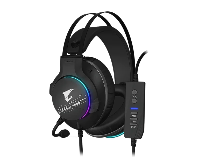 GIGABYTE AORUS H1 Gaming Headset — USB/3.5mm Wired RGB Surround Sound, 50 mm Drivers, Noise-Cancelling Mic, Comfortable Over-Ear Design, Multi-Platform Support (PC/PS/Xbox/Switch) (gigabyte.com )